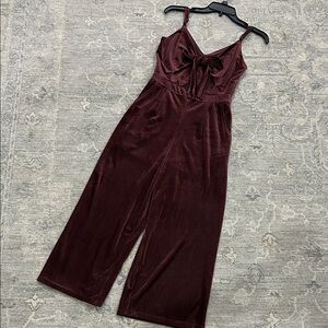 Gianni Bini Burgundy Jumpsuit